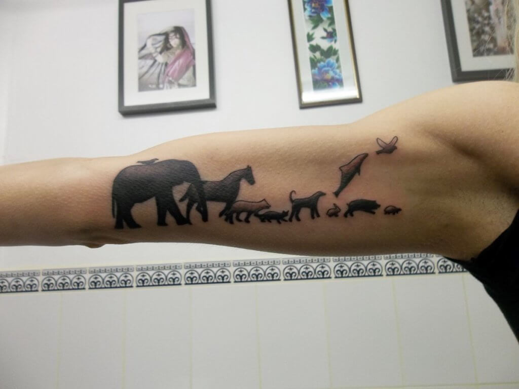 tattoo famille d’animaux
